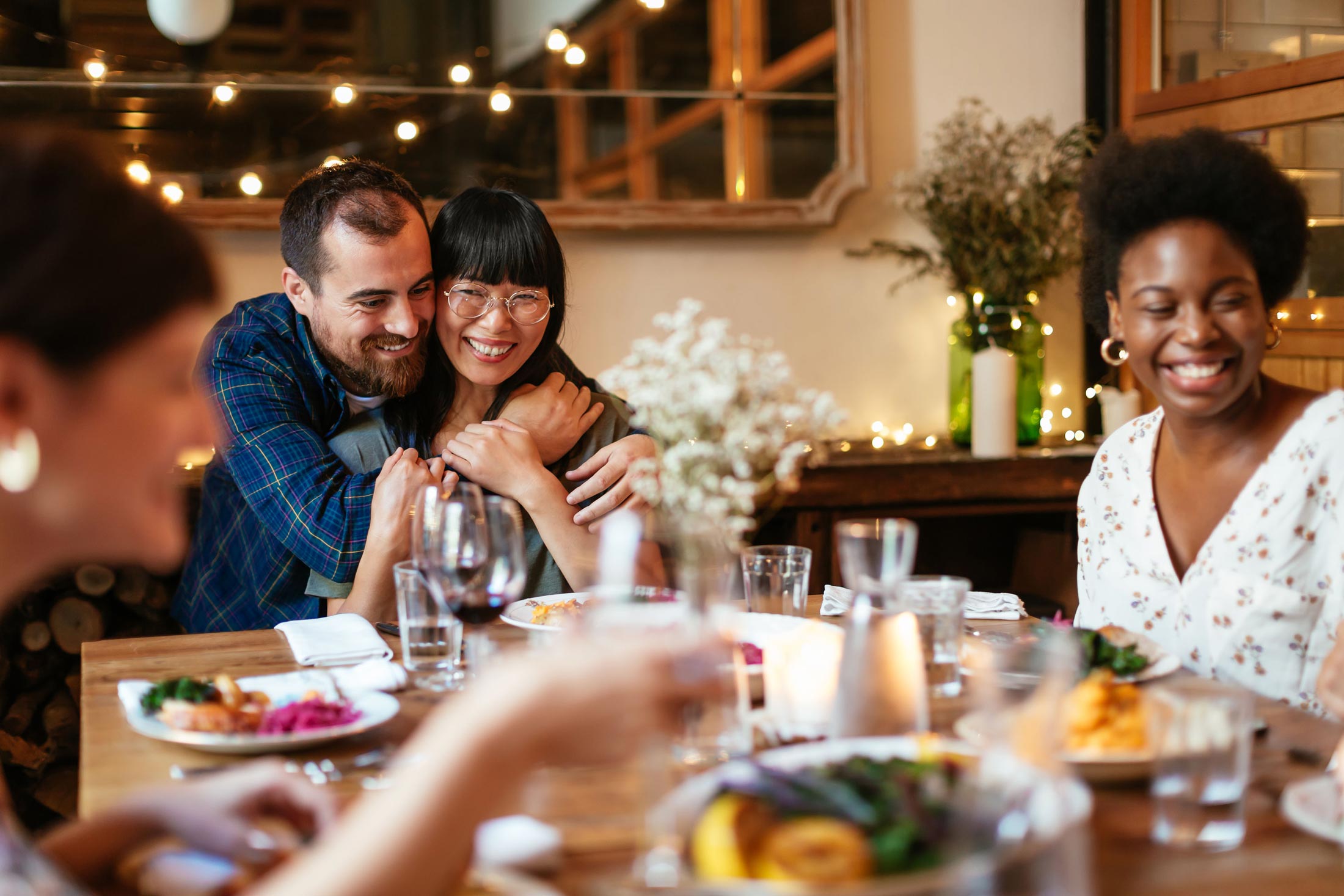 Couple with Friends